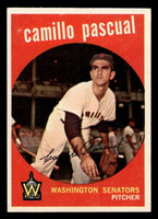 1959 Topps #413 Camilo Pascual UER Ex-Mint  ID: 512148
