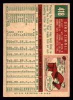 1959 Topps #418 Gino Cimoli Excellent+  ID: 512155