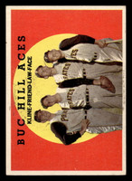 1959 Topps #428 Ron Kline/Bob Friend/Vernon Law/ Roy Face Buc Hill Aces Excellent+  ID: 512162
