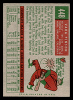 1959 Topps #448 Vada Pinson UER Excellent  ID: 512174