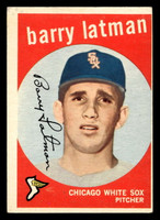 1959 Topps #477 Barry Latman Excellent RC Rookie Miscut 