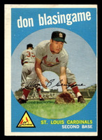 1959 Topps #491 Don Blasingame Excellent  ID: 512191