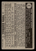 1952 Topps #8 Fred Marsh Poor RC Rookie Black Back 