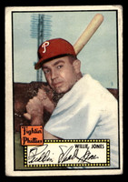 1952 Topps #47 Willie Jones Good Black Back 