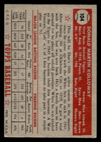 1952 Topps #104 Don Kolloway Very Good  ID: 512306