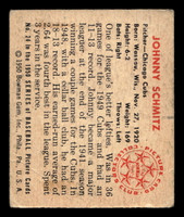 1950 Bowman #24 Johnny Schmitz Good  ID: 512347