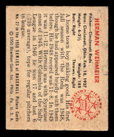 1950 Bowman #27 Herm Wehmeier Excellent+ 