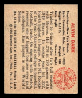 1950 Bowman #64 Alvin Dark UER Excellent+ 