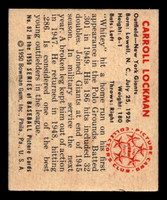 1950 Bowman #82 Whitey Lockman Excellent+ 