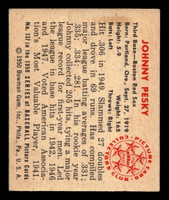 1950 Bowman #137 Johnny Pesky Ex-Mint  ID: 512452