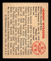 1950 Bowman #197 Johnny Wyrostek Ex-Mint Reds