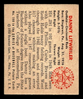1950 Bowman #198 Danny Litwhiler Excellent+ Reds