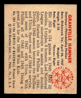 1950 Bowman #204 Granny Hamner Excellent+ RC Rookie Phillies
