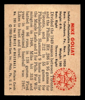 1950 Bowman #205 Mike Goliat Excellent+ RC Rookie Phillies