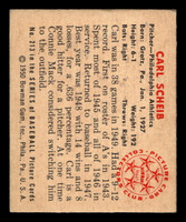 1950 Bowman #213 Carl Scheib Excellent Athletics