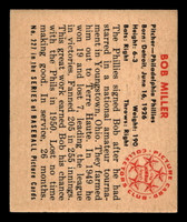 1950 Bowman #227 Bob Miller ERR: No Copyright Ex-Mint RC Rookie  ID: 512527