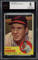 1963 Topps #345 Brooks Robinson Orioles BVG 6 EX-Mint
