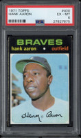 1971 Topps #400 Hank Aaron Braves PSA 6 EX-Mint