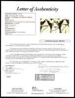 Mickey Mantle Joe DiMaggio Ted Williams Signed Photo Autograph JSA Authentic