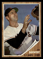 1962 Topps #9 Jim Davenport Near Mint  ID: 512798