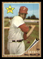 1962 Topps #104 Ted Savage Near Mint RC Rookie  ID: 512825