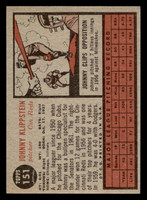 1962 Topps #151 Johnny Klippstein Near Mint  ID: 512854