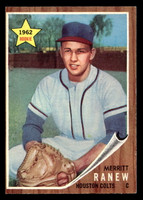 1962 Topps #156 Merritt Ranew Ex-Mint RC Rookie  ID: 512859