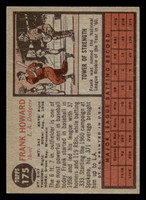 1962 Topps #175 Frank Howard Near Mint  ID: 512884