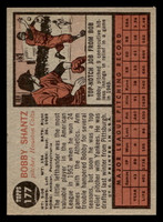 1962 Topps #177 Bobby Shantz Ex-Mint  ID: 512885