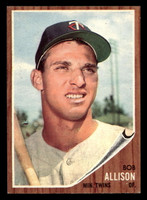 1962 Topps #180 Bob Allison Near Mint+ 