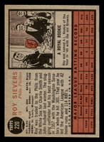 1962 Topps #220 Roy Sievers Ex-Mint  ID: 512933