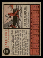 1962 Topps #228 Dale Long UER Excellent+  ID: 512946