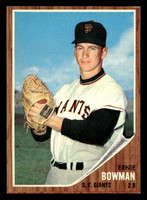 1962 Topps #231 Ernie Bowman UER Near Mint RC Rookie  ID: 512949