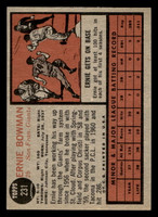 1962 Topps #231 Ernie Bowman UER VG-EX RC Rookie 