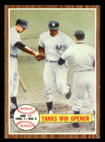 1962 Topps #232 World Series Game 1 Yanks Win Opener Excellent+  ID: 512955