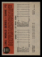 1962 Topps #233 World Series Game 2 Jay Ties It Up Excellent  ID: 512959