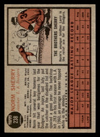 1962 Topps #238 Norm Sherry Very Good  ID: 512972