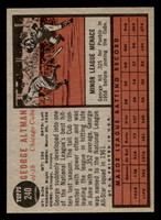 1962 Topps #240 George Altman UER Near Mint 