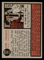 1962 Topps #252 Earl Francis Very Good 