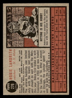 1962 Topps #279 Hobie Landrith UER Ex-Mint  ID: 513043
