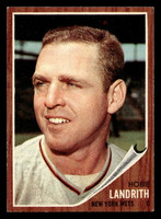 1962 Topps #279 Hobie Landrith UER Ex-Mint  ID: 513044