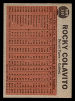 1962 Topps #314 Colavito's Power IA Near Mint+ 