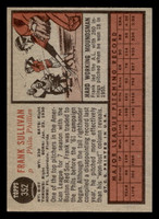 1962 Topps #352 Frank Sullivan Ex-Mint  ID: 513094