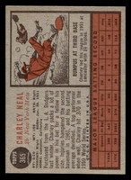 1962 Topps #365 Charlie Neal Near Mint  ID: 513102