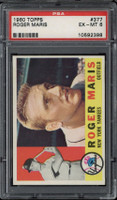 1960 Topps #377 Roger Maris Yankees PSA 6 EX-Mint