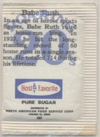 circ. 1970's Babe Ruth Yankees Unopened Sugar packet   #*sku37125
