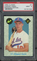 1990 Classic Premiere Edition #1 Chipper Jones Braves PSA 9 Mint RC