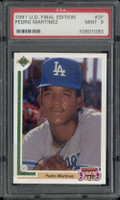 1991 Upper Deck Final Edition #2F Pedro Martinez Dodgers PSA 9 Mint RC ID: 513278