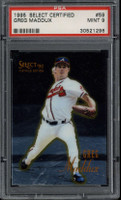 1995 Select Certified #59 Greg Maddux Braves PSA 9 Mint