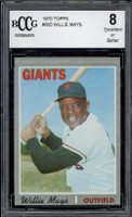 1970 Topps #600 Willie Mays Giants BCCG 8